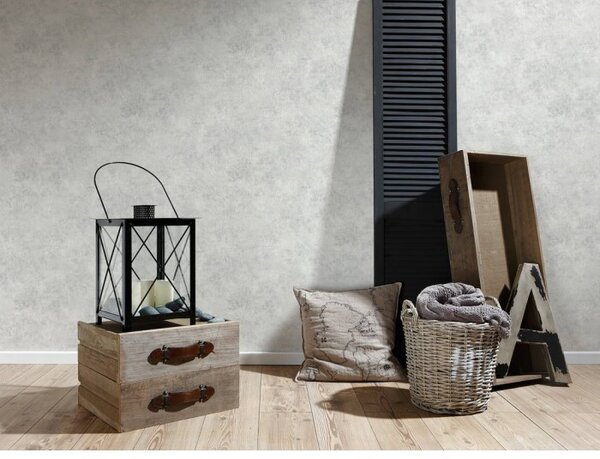 A.S. Création | Vliesová tapeta na stenu Best of Wood & Stone 95406-4 | 0,53 x 10,05 m | šedá