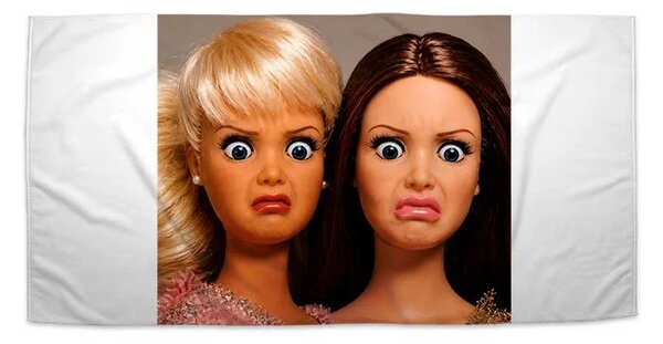 Sablio Uterák Šokovaná Barbie - Meme Barbie - 30x50 cm