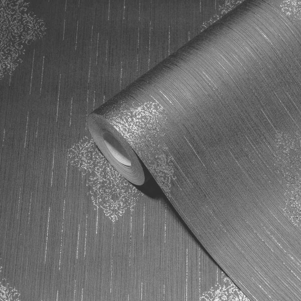 A.S. Création | Vliesová tapeta na stenu Luxury Wallpaper 31946-4 | 0,53 x 10,05 m | šedá, metalická