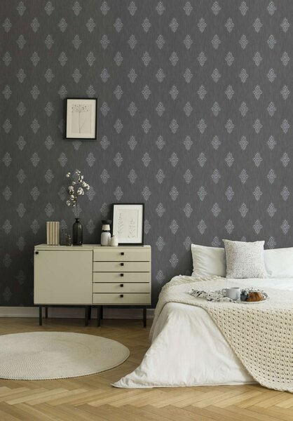 A.S. Création | Vliesová tapeta na stenu Luxury Wallpaper 31946-4 | 0,53 x 10,05 m | šedá, metalická