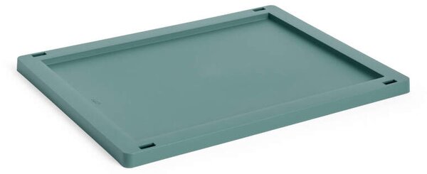 HAY Plastové veko Colour Crate Medium, dark green