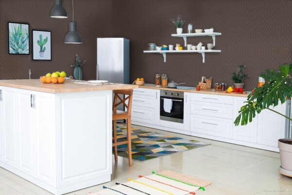 A.S. Création | Vliesová tapeta na stenu Pop Style 37484-2 | 0,53 x 10,05 m | medená, čierna, hnedá