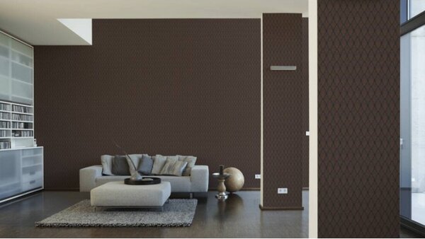 A.S. Création | Vliesová tapeta na stenu Pop Style 37484-2 | 0,53 x 10,05 m | medená, čierna, hnedá