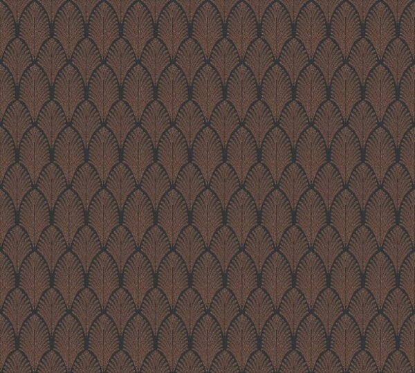 A.S. Création | Vliesová tapeta na stenu Pop Style 37484-2 | 0,53 x 10,05 m | medená, čierna, hnedá
