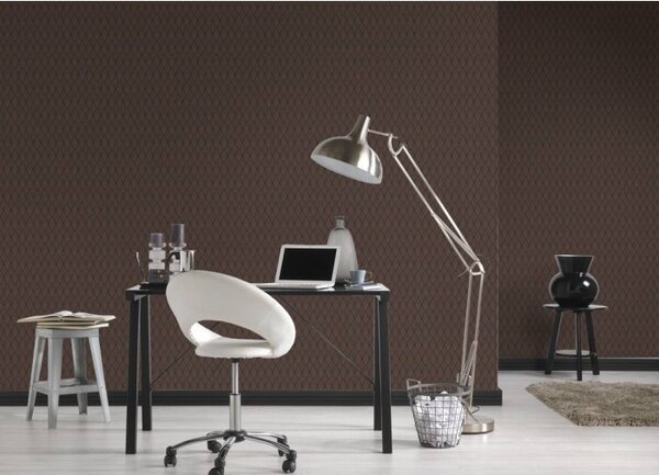 A.S. Création | Vliesová tapeta na stenu Pop Style 37484-2 | 0,53 x 10,05 m | medená, čierna, hnedá