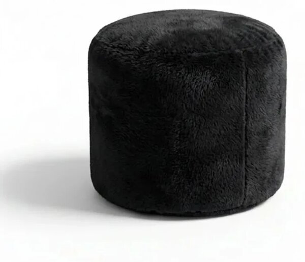 Sablio Taburetka Circle SOFTY - Midnight Black - 38x48 cm