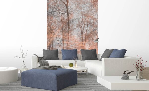 DIMEX | Vliesové fototapety na stenu Abstrakt farebný les MS-2-0390 | 150 x 250 cm | ružová, viacfarebná