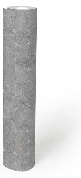 A.S. Création | Vliesová tapeta na stenu Stories of Life 39656-5 | 0,53 x 10,05 m | šedá, metalická