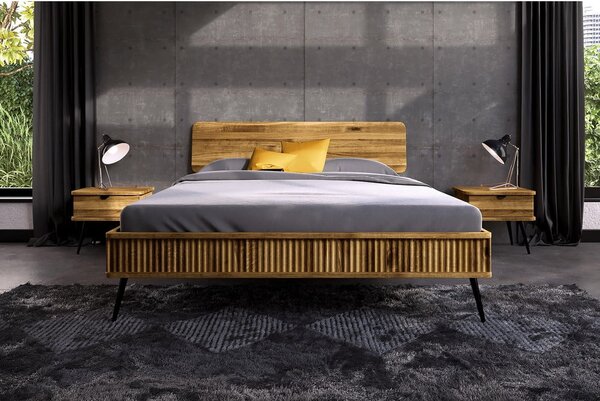 Dvojlôžková posteľ z dubového dreva 180x200 cm Kula 1 - The Beds