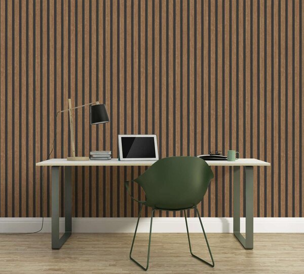 A.S. Création | Vliesová tapeta na stenu Elements 39109-8 | 0,53 x 10,05 m | hnedá, čierna