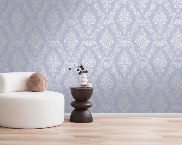 A.S. Création | Vliesová tapeta na stenu Pure Elegance 39765-2 | 0,53 x 10,05 m | modrá, biela