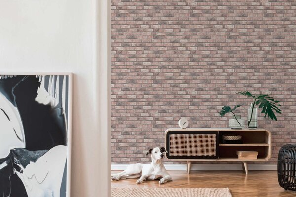 A.S. Création | Vliesová tapeta na stenu Elements 38812-2 | 0,53 x 10,05 m | šedá, béžová, čierna