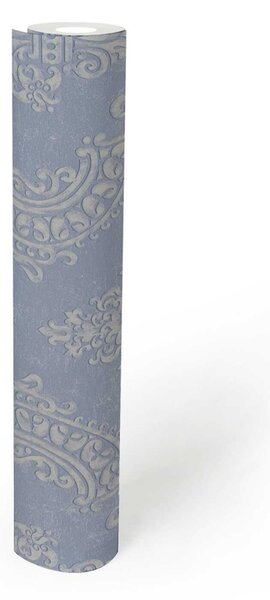 A.S. Création | Vliesová tapeta na stenu Pure Elegance 39765-2 | 0,53 x 10,05 m | modrá, biela