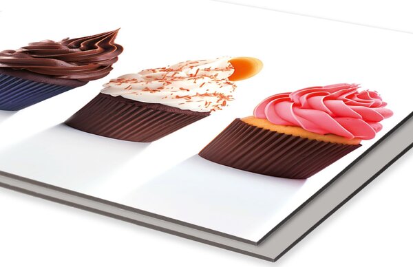 DIMEX | Dibond doska za kuchynskú linku | DBW-18060-232 Cupcaky | 180 x 60 cm