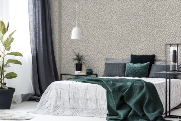 A.S. Création | Vliesová tapeta na stenu Versace 34902-2V | 0,70 x 10,05 m | metalická, šedá, krémová