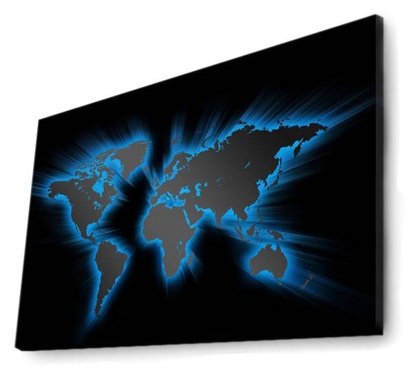 Wallity Obraz s LED osvetlením OBRYSY MAPS 35 45 x 70 cm