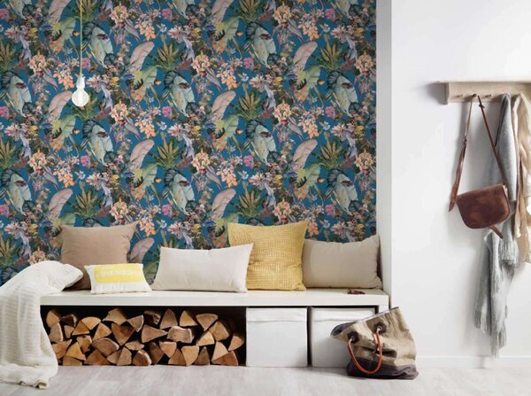 A.S. Création | Vliesová tapeta na stenu Dream Flowery 38176-4 | 0,53 x 10,05 m | viacfarebná