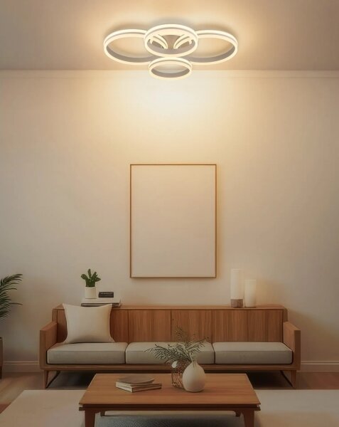 Globo 67260-90SA - LED stmievateľné stropné svietidlo RUBIO LED/92W/230V 3000K 68x84,5 cm
