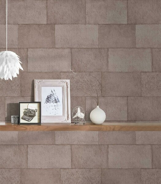 A.S. Création | Vliesová tapeta na stenu Titanium 3 38201-3 | 0,53 x 10,05 m | béžová, hnedá