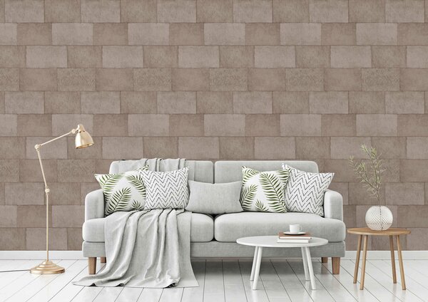 A.S. Création | Vliesová tapeta na stenu Titanium 3 38201-3 | 0,53 x 10,05 m | béžová, hnedá