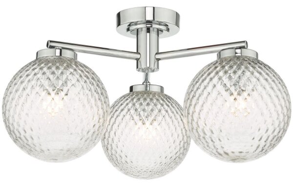Där Lighting WAY5350 - Kúpeľňové prisadené svietidlo WAYNE 3xG9/3W/230V IP44 chróm