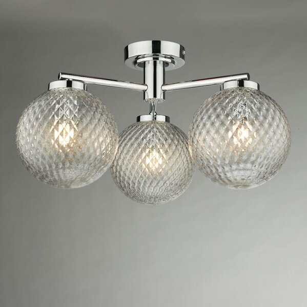Där Lighting WAY5350 - Kúpeľňové prisadené svietidlo WAYNE 3xG9/3W/230V IP44 chróm