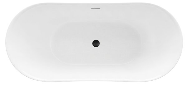 Rea FERRANO Slim, voľne stojaca vaňa 1600×800×720 mm, biela, biela krytka odtoku, REA-W0081