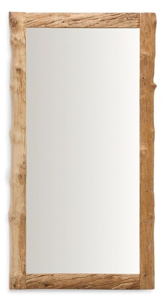 Nástenné zrkadlo s dreveným rámom 105x200 cm Ibro – Kave Home