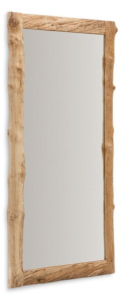 Nástenné zrkadlo s dreveným rámom 105x200 cm Ibro – Kave Home
