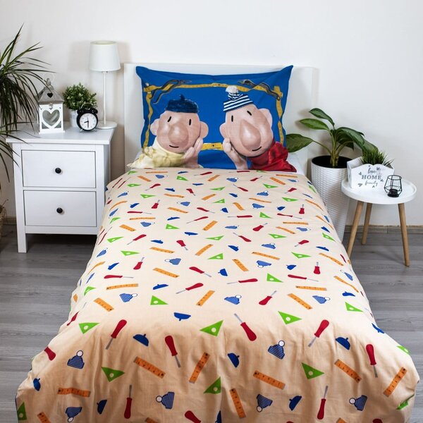 Bavlnené detské obliečky na jednolôžko 140x200 cm Pat a Mat – Jerry Fabrics