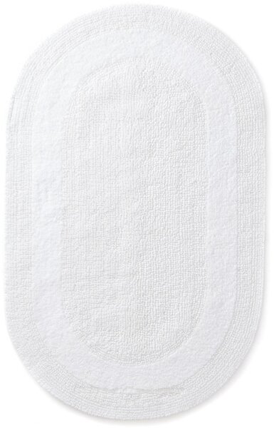 Kúpeľňový koberček Javo Cotton biely ovál