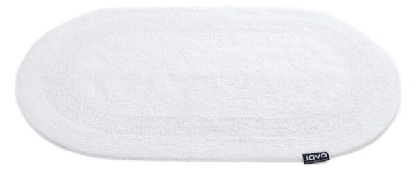 Kúpeľňový koberček Javo Cotton biely ovál