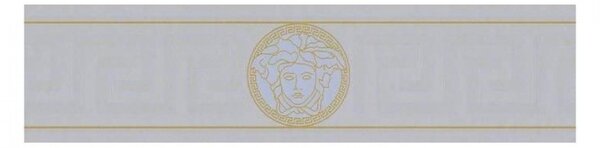 A.S. Création | Vliesová bordúra na stenu Versace 93522-5V | 13,3 cm x 5 m | zlatá, šedá