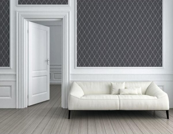 A.S. Création | Vliesová tapeta na stenu Michalsky 36502-3 | 0,53 x 10,05 m | čierna, šedá
