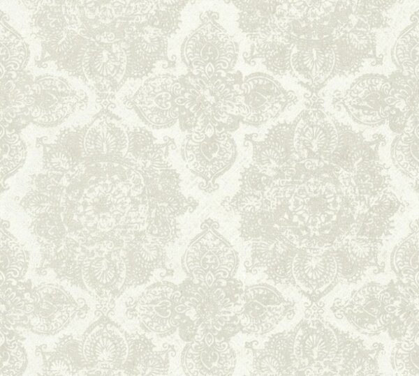 A.S. Création | Vliesová tapeta na stenu Boho Love 36463-2 | 0,53 x 10,05 m | béžová, metalická
