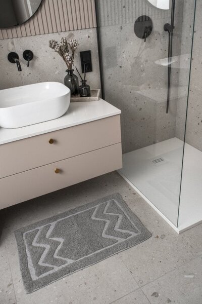 Kúpeľňový koberec MODERN svetlosivý