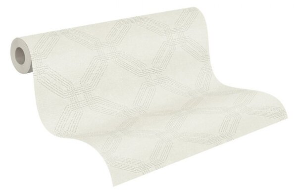A.S. Création | Vliesová tapeta na stenu Pop Style 37477-1 | 0,53 x 10,05 m | béžová, krémová, šedá