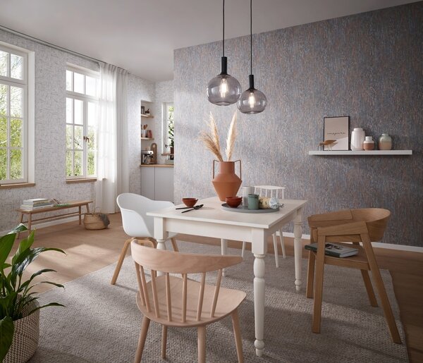 DIMEX | Vliesová tapeta na stenu WPE-901722 | 0,53 x 10,05 m | šedá, zlatá, bronzová, medená