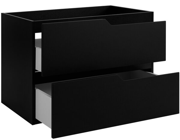 MODERN čierny B80 závesná skrinka pod umývadlo 80 cm