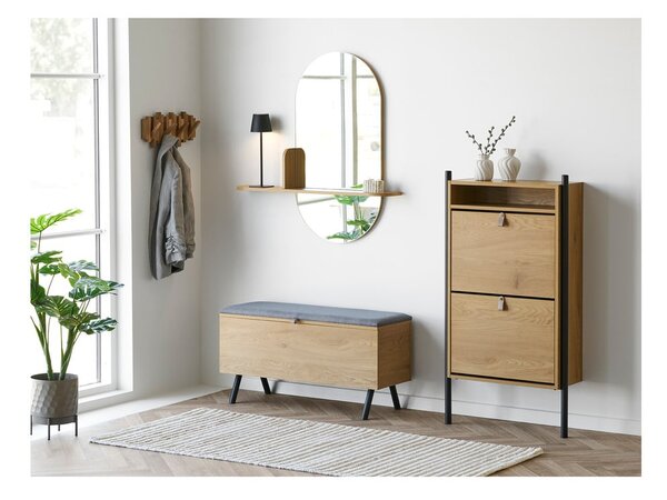 Výklopná skrinka na topánky v dekore duba v prírodnej farbe 62x118x26 cm Barco – House Nordic