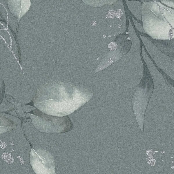 A.S. Création | Vliesová tapeta na stenu Pure Elegance 39768-3 | 0,53 x 10,05 m | zelená, metalická
