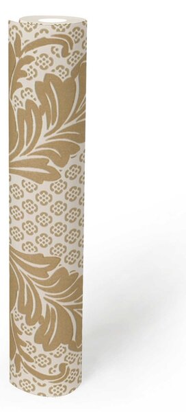 A.S. Création | Vliesová tapeta na stenu Luxury Wallpaper 30544-2 | 0,52 x 10 05 m | metalická, krémová