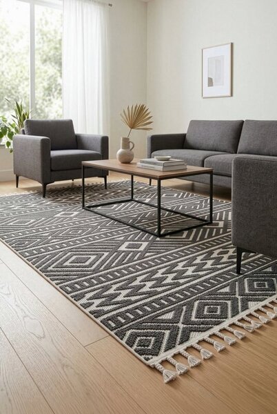 Dekorstudio Koberec BOHO LINEA1, tmavosivý Rozmer koberca: 50x80cm