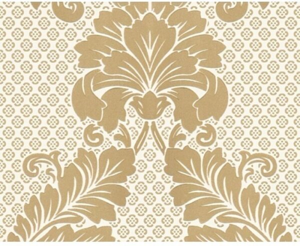 A.S. Création | Vliesová tapeta na stenu Luxury Wallpaper 30544-2 | 0,52 x 10 05 m | metalická, krémová