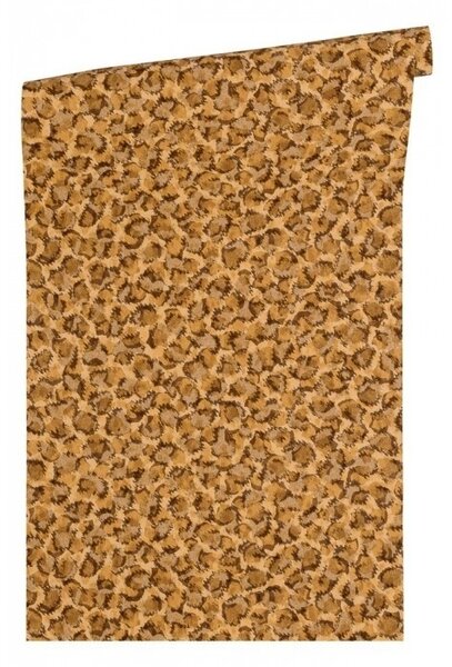 A.S. Création | Vliesová tapeta na stenu Versace 34902-3 | 0,70 x 10,05 m | oranžová, metalická, hnedá