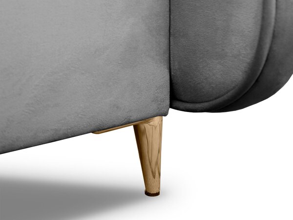 Čalúnená boxspring posteľ s matracom Fandy 120x200 - sivá