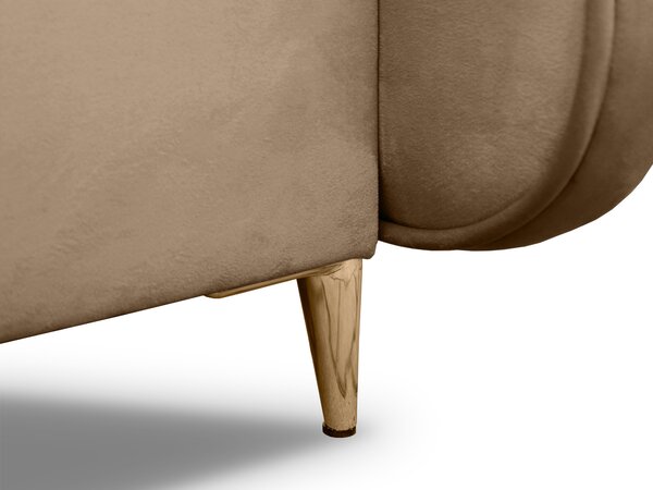 Čalúnená boxspring posteľ s matracom Fandy 120x200 - svetlohnedá