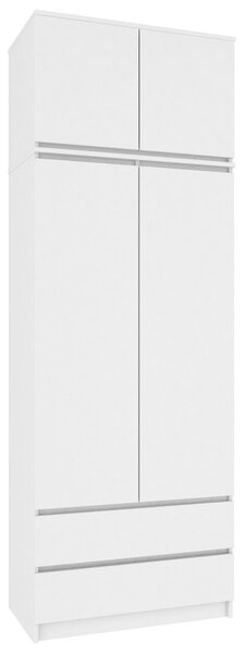Ak furniture Nástavec na skriňu Star 90 cm biely