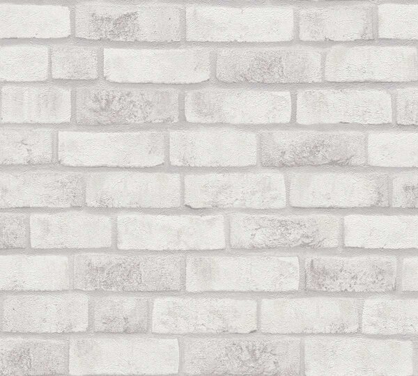 A.S. Création | Vliesová tapeta na stenu Elements 38812-3 | 0,53 x 10,05 m | šedá, biela