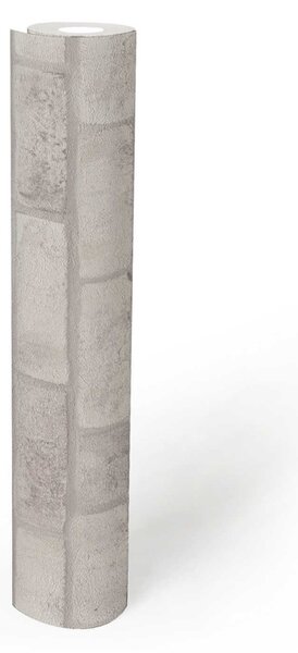 A.S. Création | Vliesová tapeta na stenu Elements 38812-3 | 0,53 x 10,05 m | šedá, biela